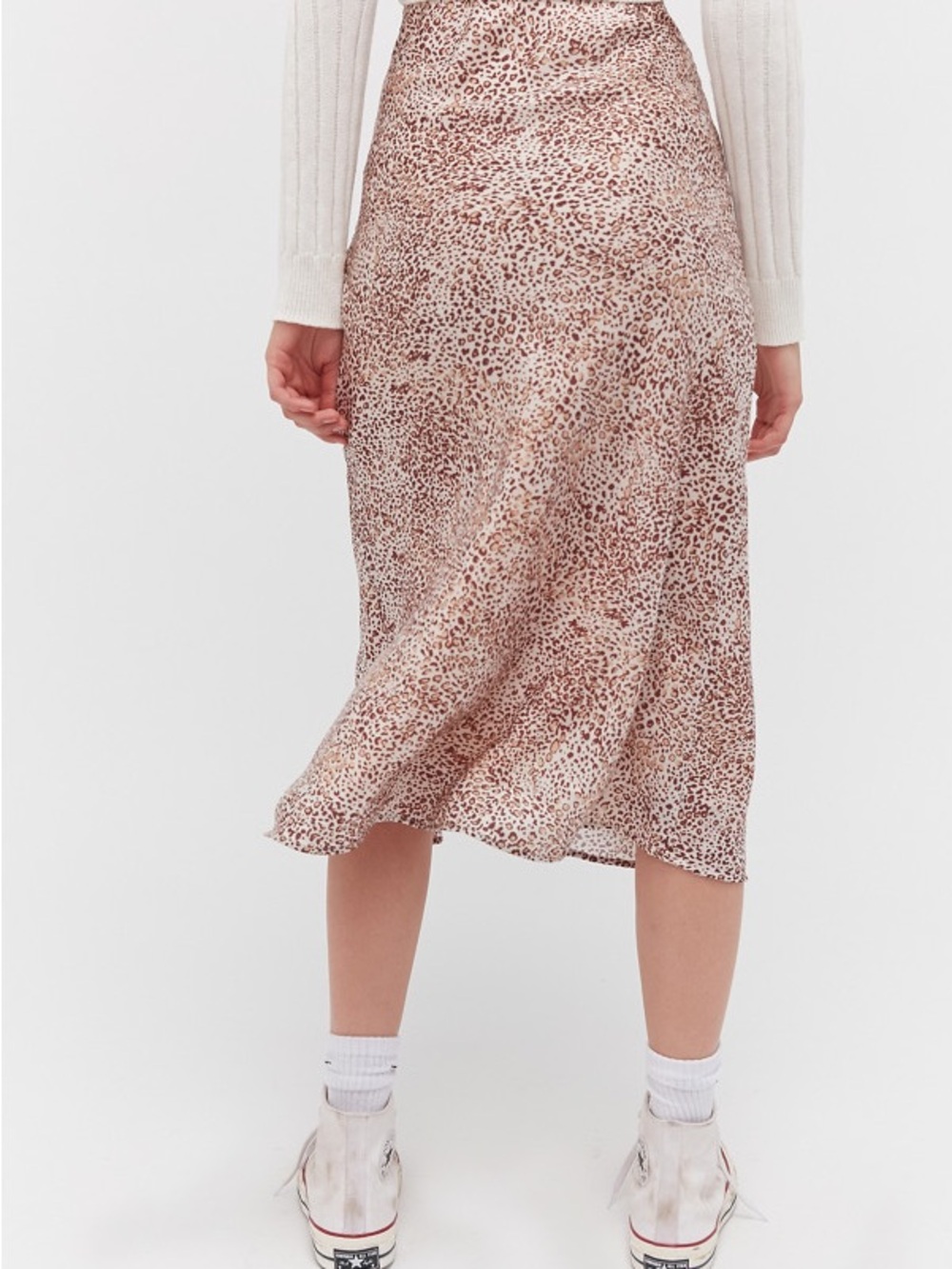Urban Outfitters Brown Leopard-Print Midi Skirt - Picture 3 of 10
